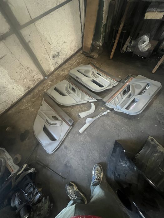 Салон e39 кожа серая