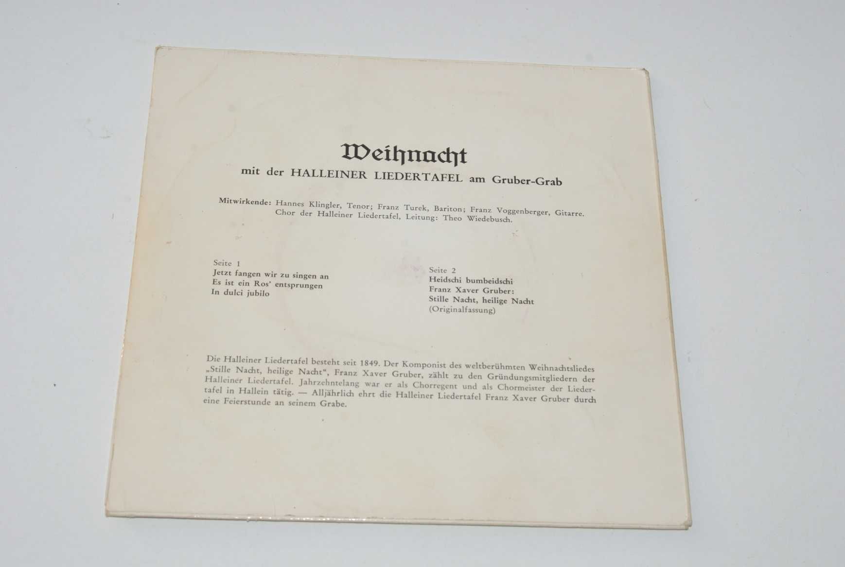 Stara płyta winylowa Weihnacht kolędy po Niemiecku