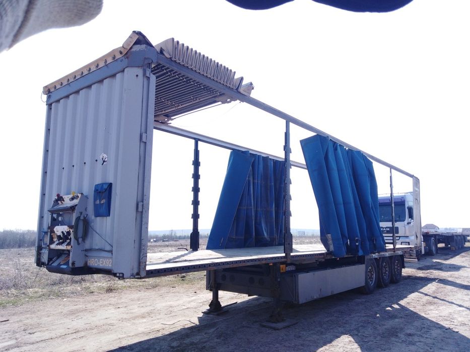 Штора на полуприцеп тент борти ворота механізми криші переобладнання.