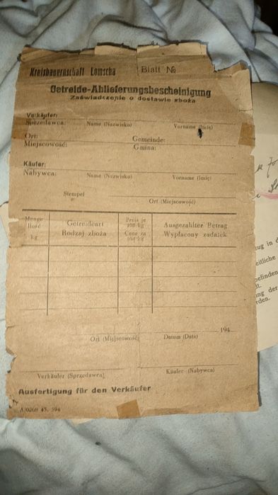 Dokumenty niemieckie 3 rzesza