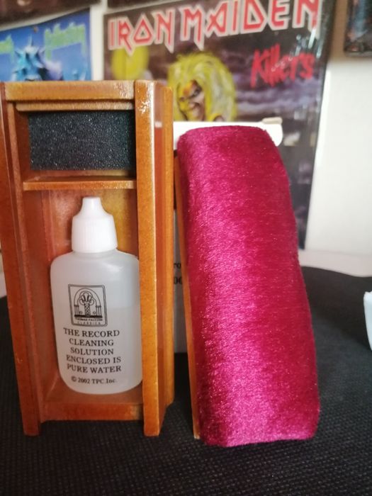 Винтажная щётка, ручной работы, для очистки винилловых пластинок