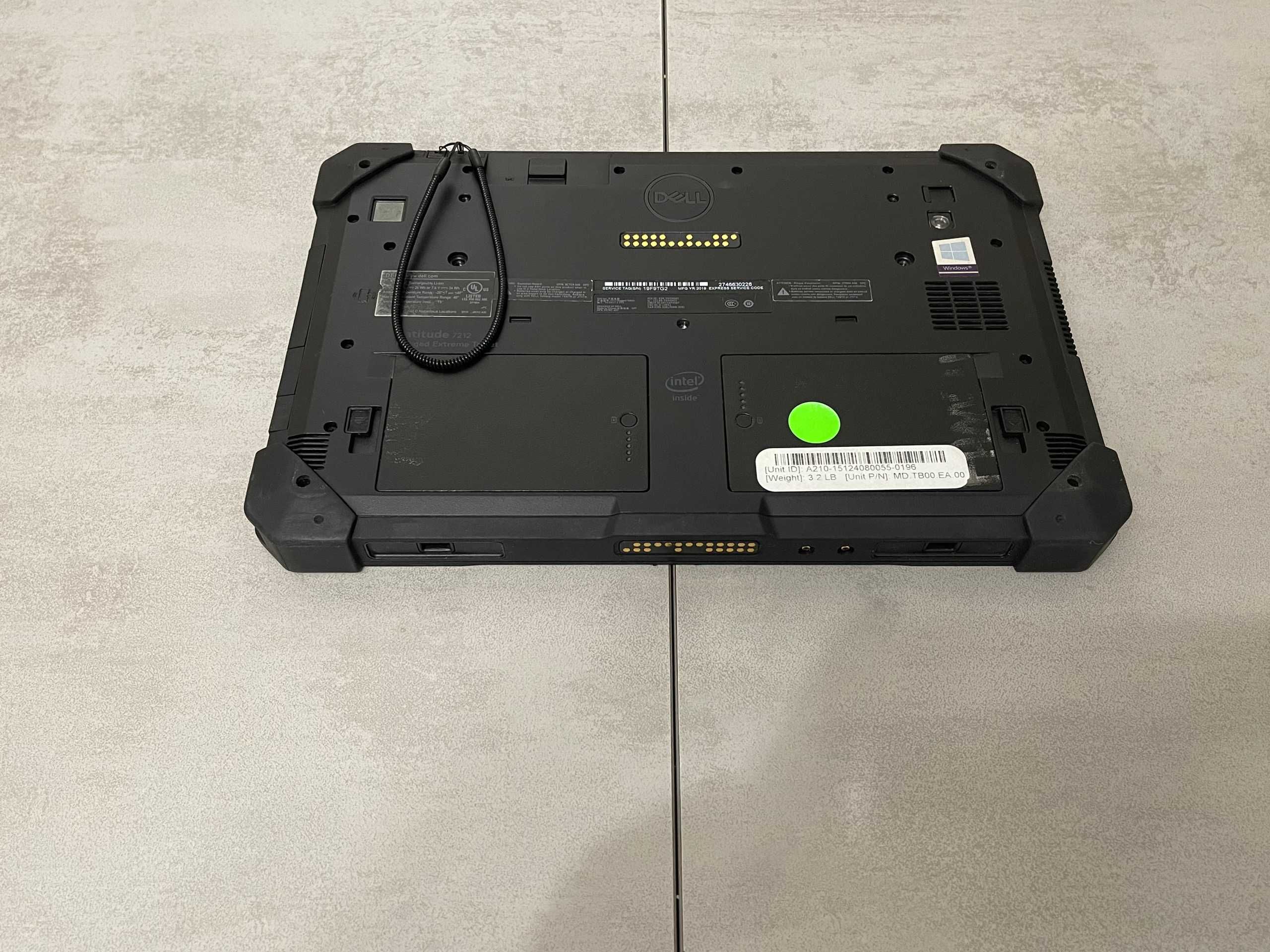 Захищений планшет Dell 7212 Rugged, 11.6" FHD, i5-7300U, 16GB, 256GB