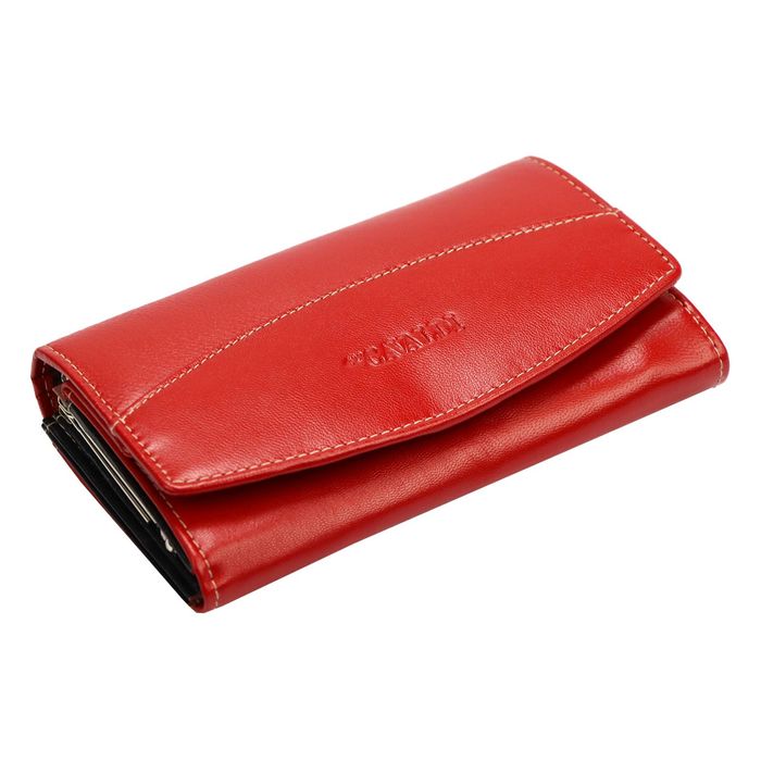 elegancki skórzany portfel damski cavaldi 2 kolory