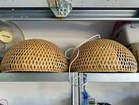 2 lampy wiszące IKEA SINNERLIG – plecionka bambusowa