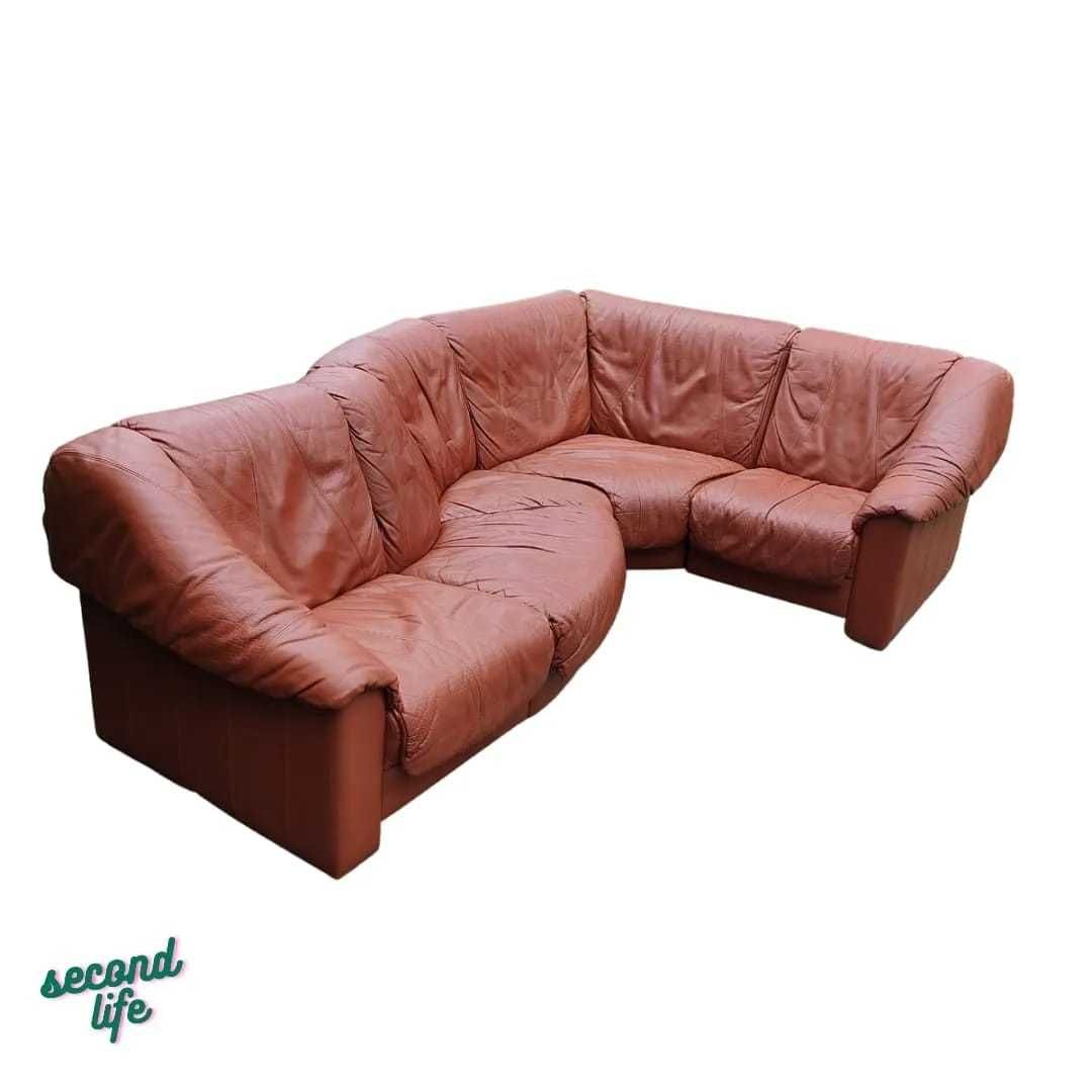 Duńska Sofa Modułowa ze skóry