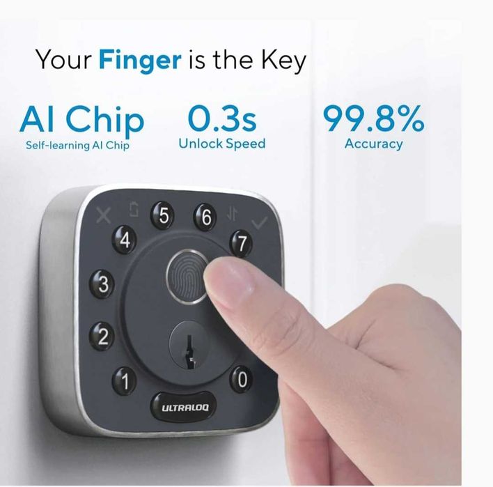 Ultraloq Bolt Smart WiFi Deadbolt Fingerprint Edition