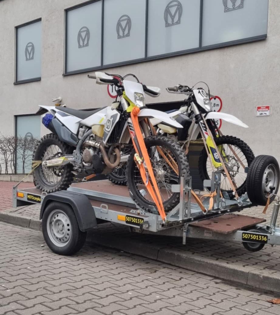 Wynajem wypożyczalnia przyczepa motocyklowa samochodowa quad najazdy