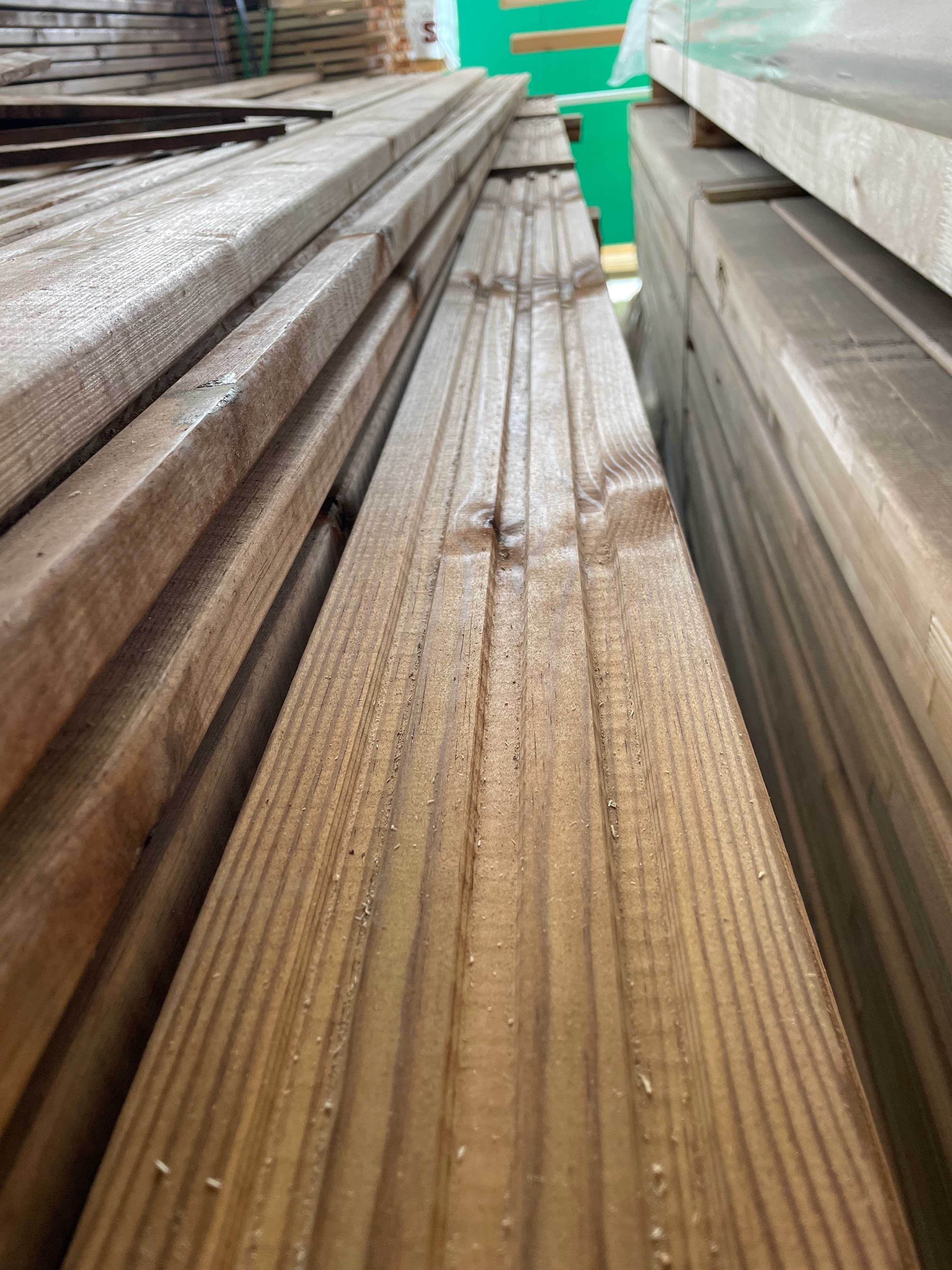 Deska tarasowa 28x120 sosna impregnowana ciśnieniowo