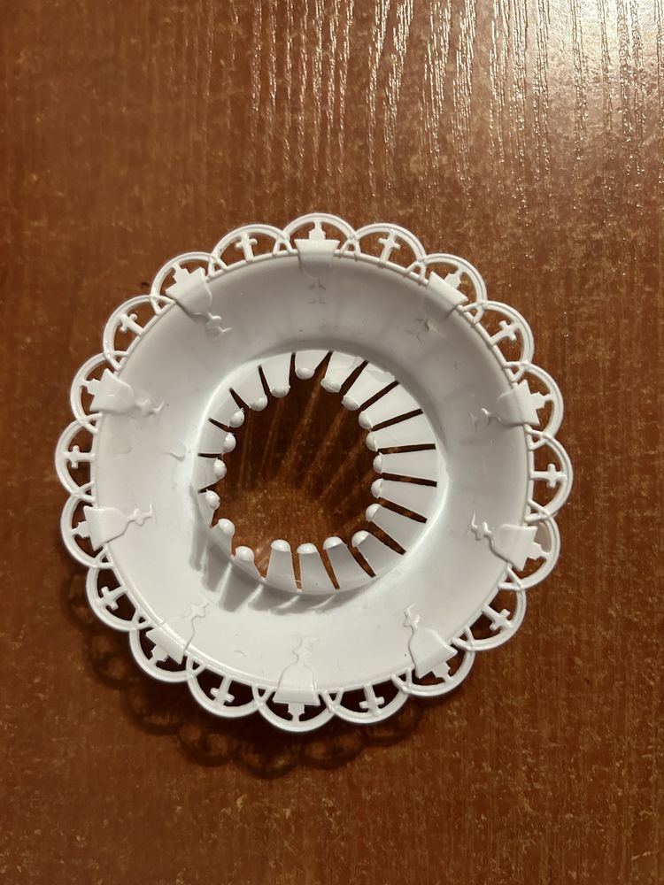Plastikowa ochrona świecy komunijnej, okapnik na świecę chrzest