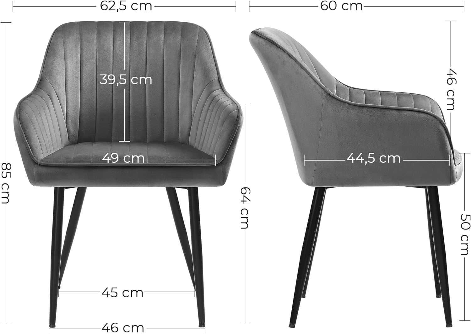 Nowe ergonomiczne tapicerowane krzesło / fotel / SONGMICS !5801!