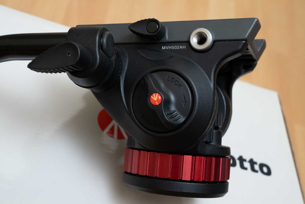 Głowica Manfrotto MVH502AH z płaską bazą