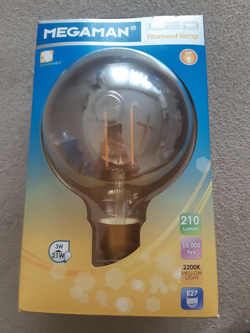 5x żarówka złota duża ozdobna żółta LED 3W lampa oświetlenie