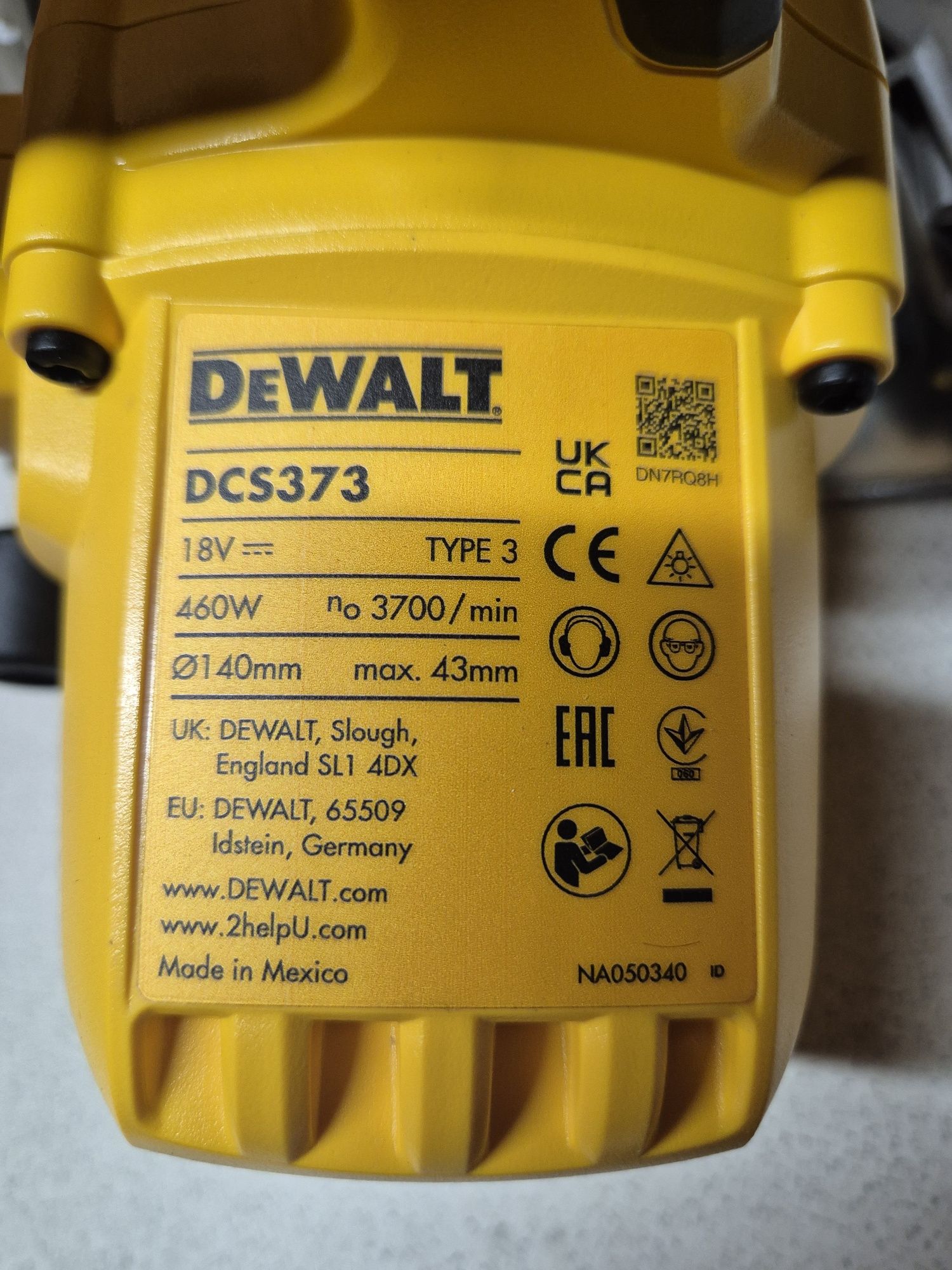 DeWalt Piła do Metalu 18V DCS373 NÓWKA