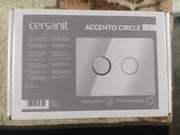 Cersanit Accento Circle przycisk spłukujący do WC pneumatyczny chrom