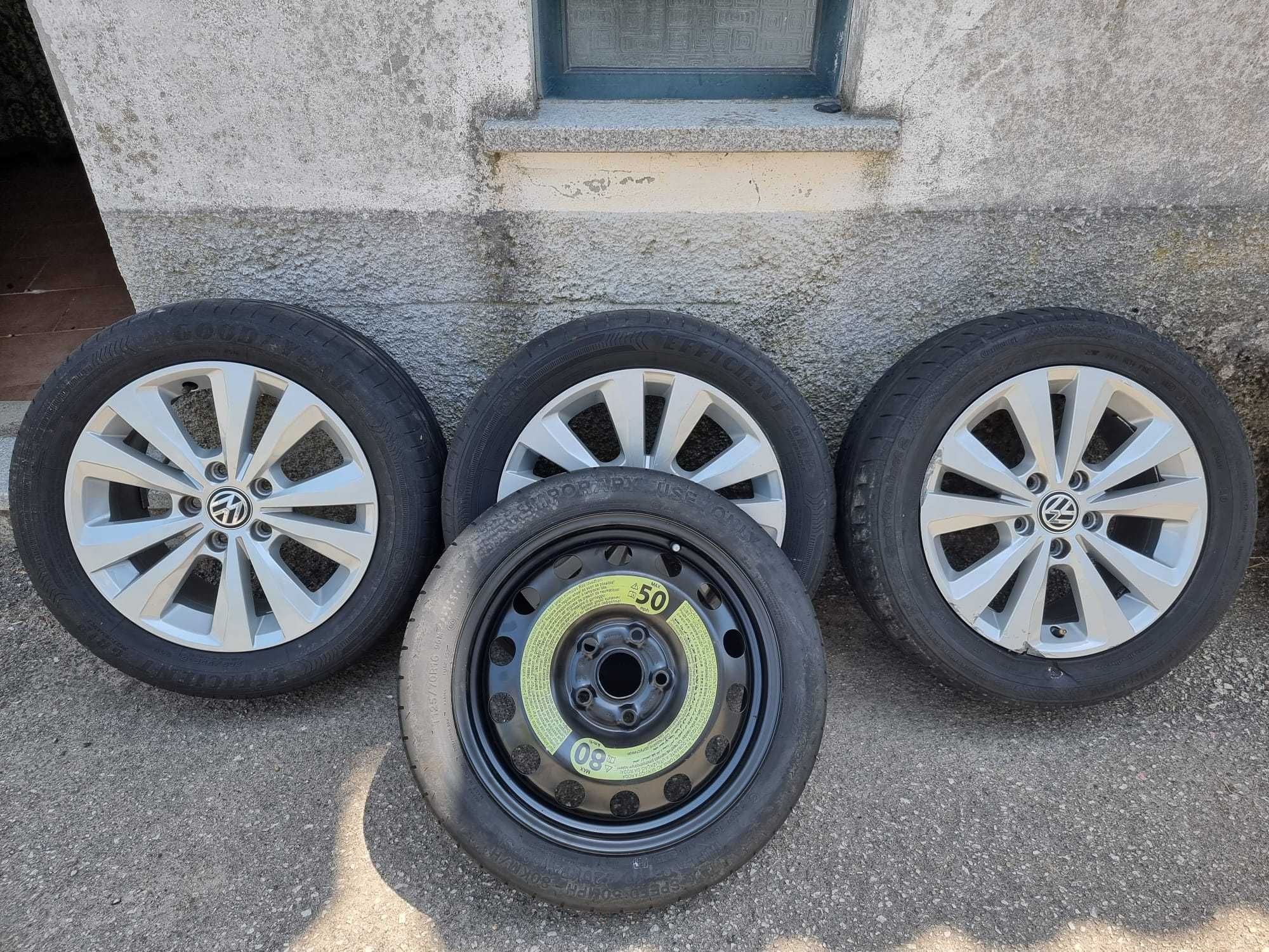 Vendo jantes R16 + roda suplente ( para desocupar)