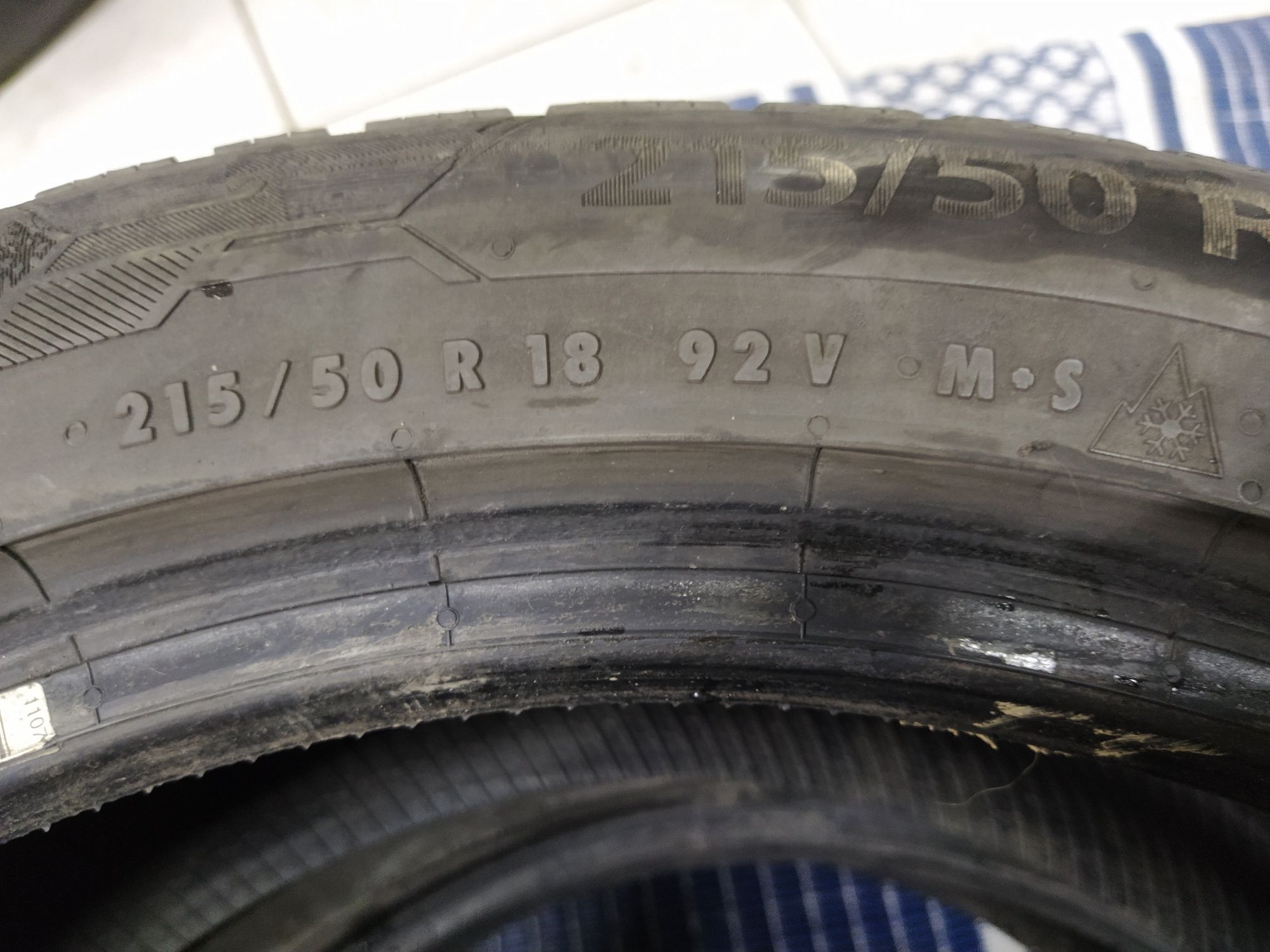 2 Opony zimowe 215/50r18 BARUM 2019r 6.5mm