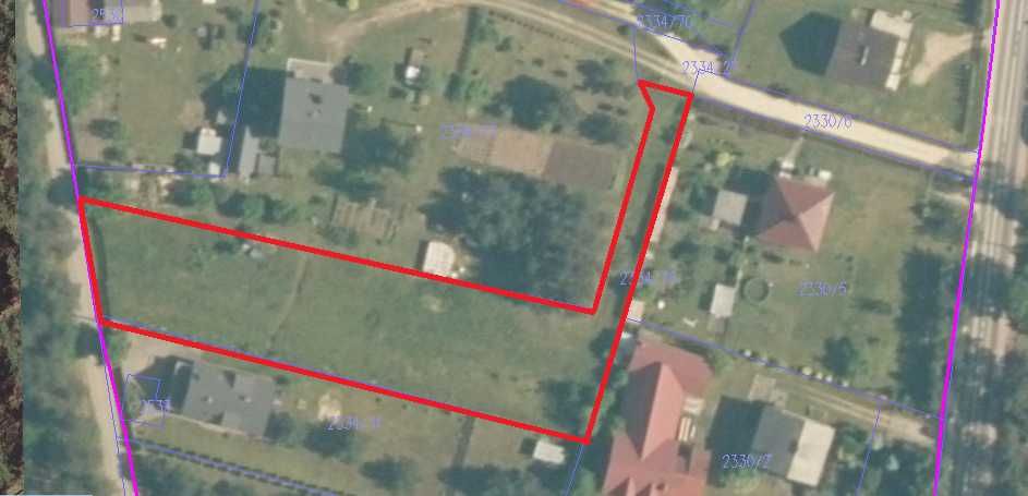 Działka 24a Chrzanów Borowiec przy lesie