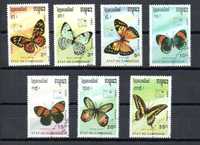 Znaczki Kambodża 1989 rok - seria znaczków Motyle