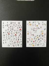 Стикеры наклейки для дизайна маникюра/педикюра