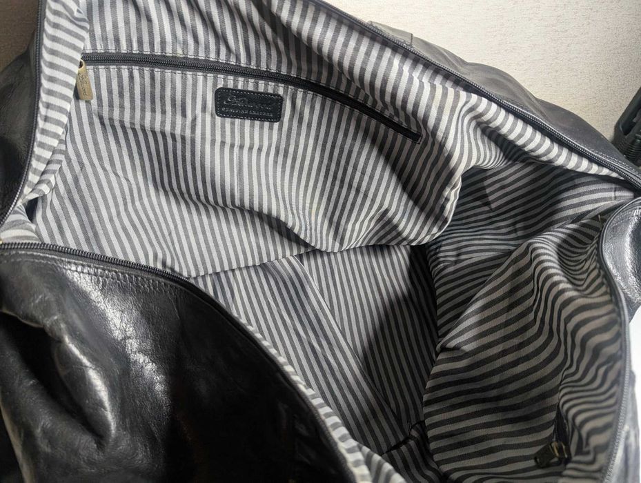 Сумка чоловіча велика ASHWOOD. Натуральна шкіра.