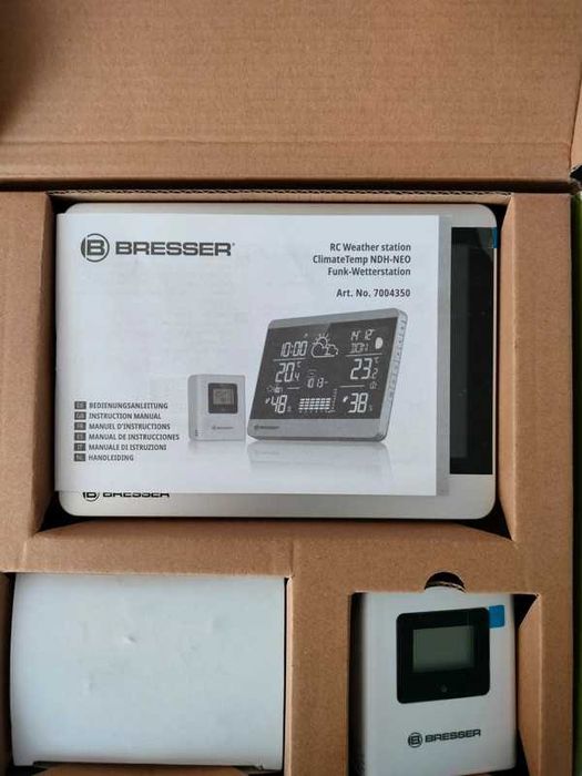 Stacja pogody,zegar,alarm Bresser