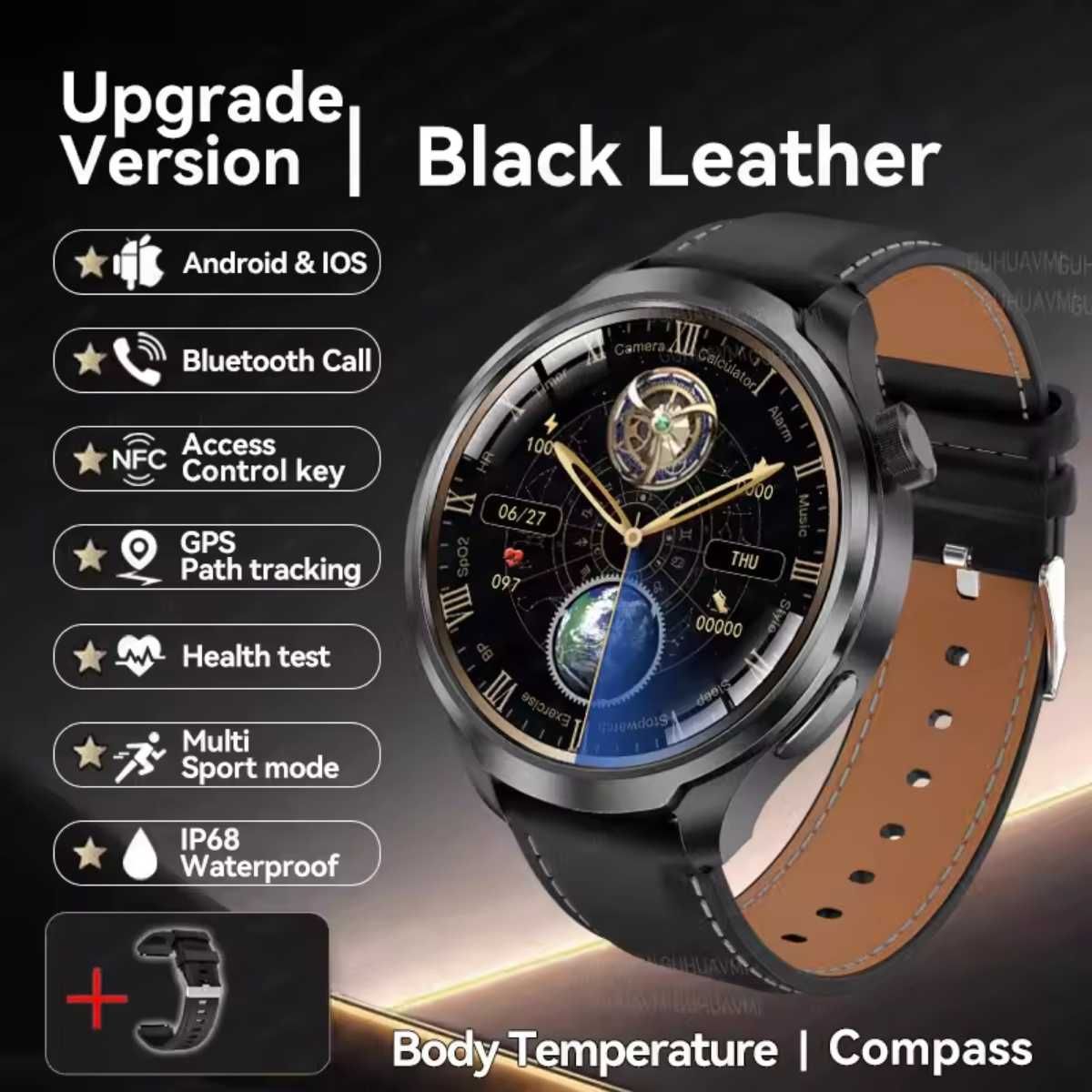 Смарт часы. LIGE DK69 MAX. NFC. GPS. Compass. Barometr.