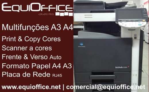 Impressora a Cores Multifunções KonicaMinolta C220 - Baixo Custo