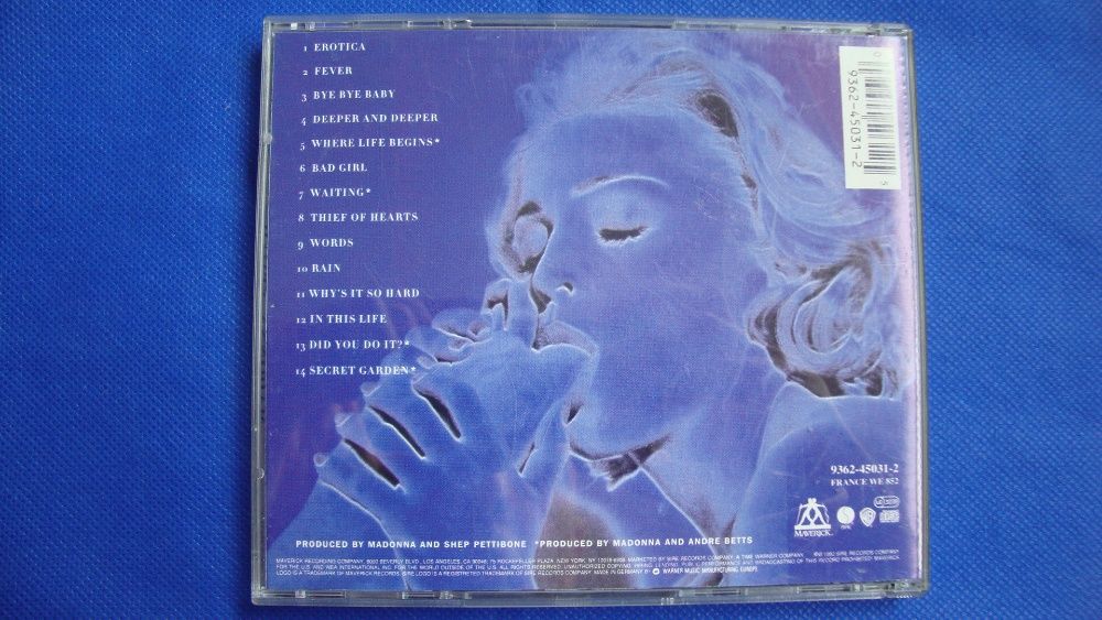 CD - Madona - Erotica