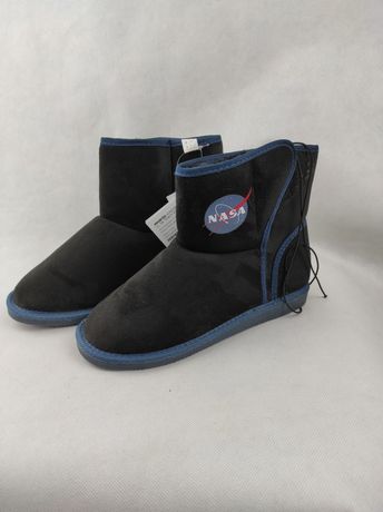 NOWE Dziecięce dziewczęce buty zimowe śniegowce NASA rozmiar 35