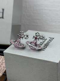 Сережки вивьен вествуд vivienne westwood orb earrings цепочка