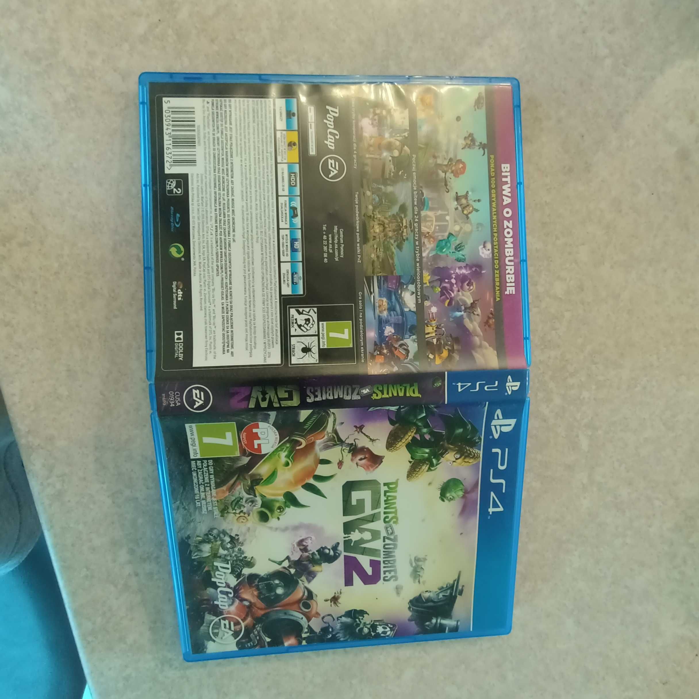 Plant vs Zombies GW2 pl, ps4, używana