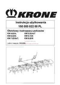Instrukcja użytkowania przetrząsacza KRONE 4.62-8.82