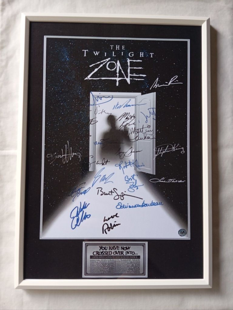 Moldura Série The Twilight Zone com Autógrafos (A4)