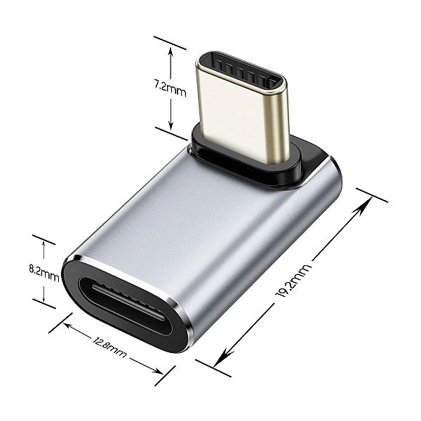 Tech-Protect Ultraboost Aa02 Angle Adapter Type-C Grey