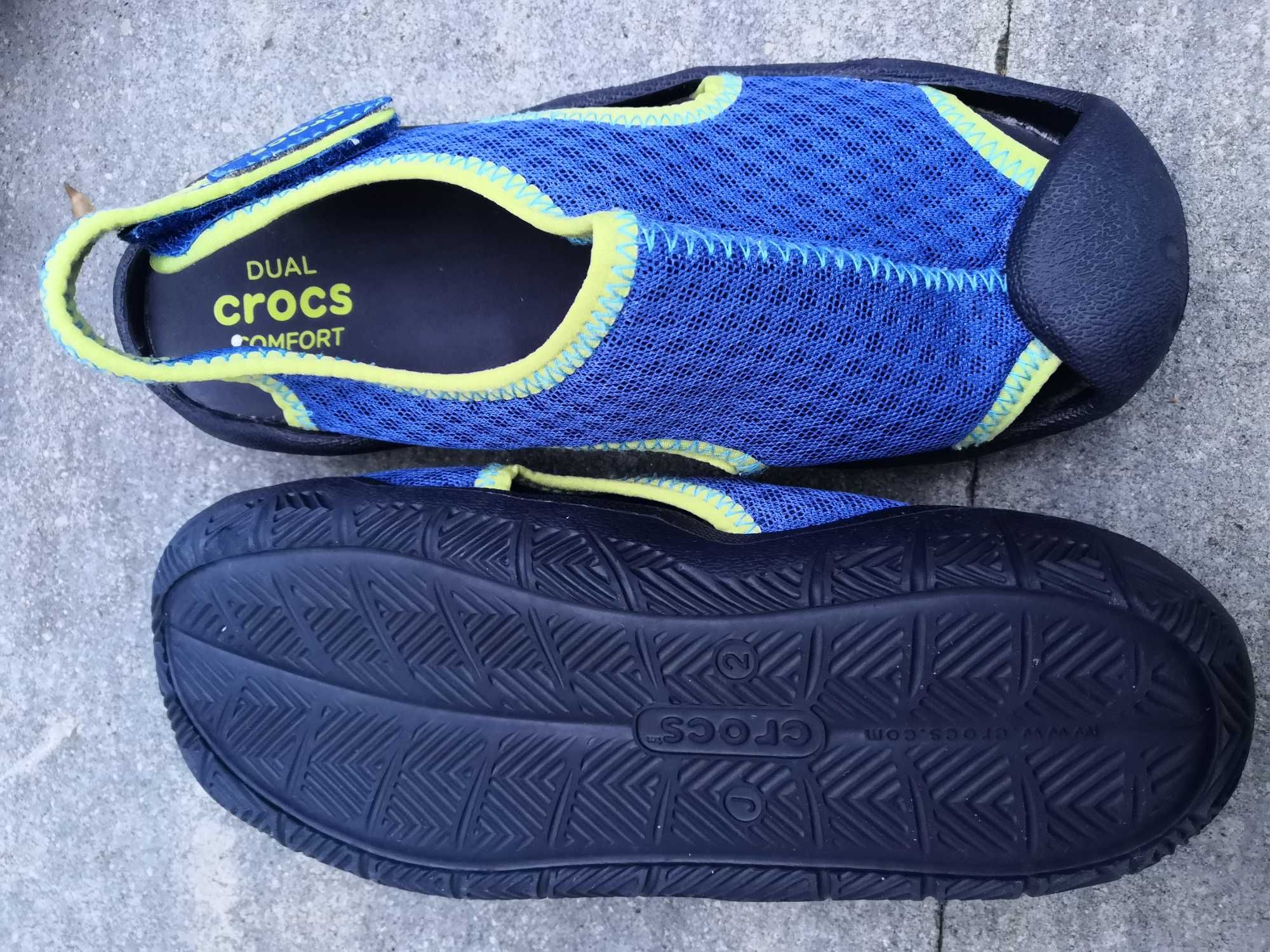 Wodne sandały basen Crocs 33/34, 20,8cm regulacja rozmiaru jak nowe