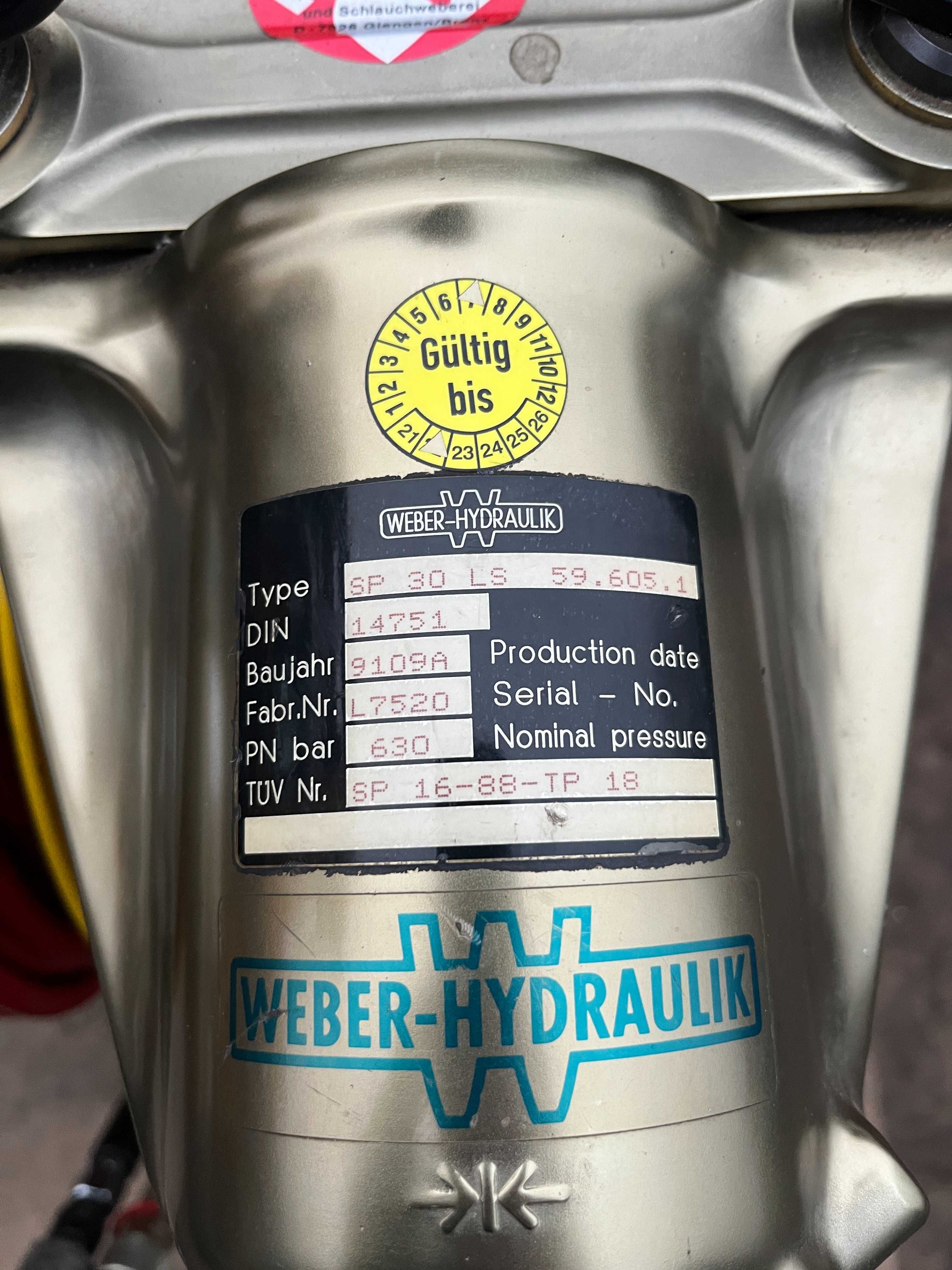 Zestaw narzędzi hydraulicznych Weber-Hydraulic