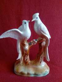 para porcelanowych ptaszków