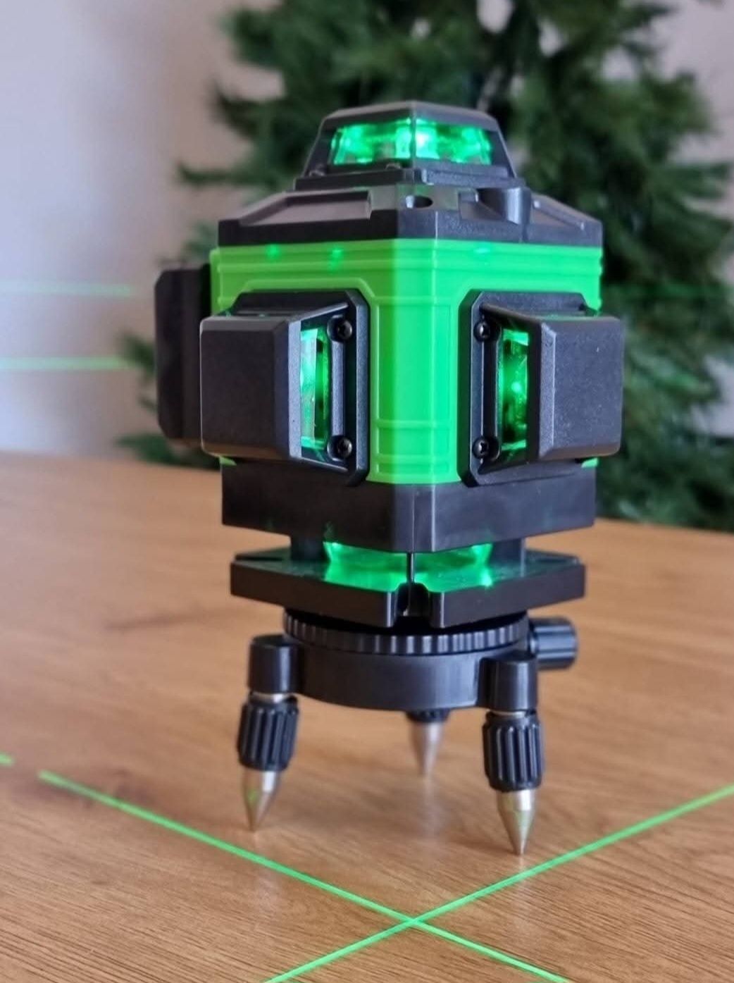 Novo Nível Laser 4D 16 Linhas 360º – Autonivelante com Tripé 2m