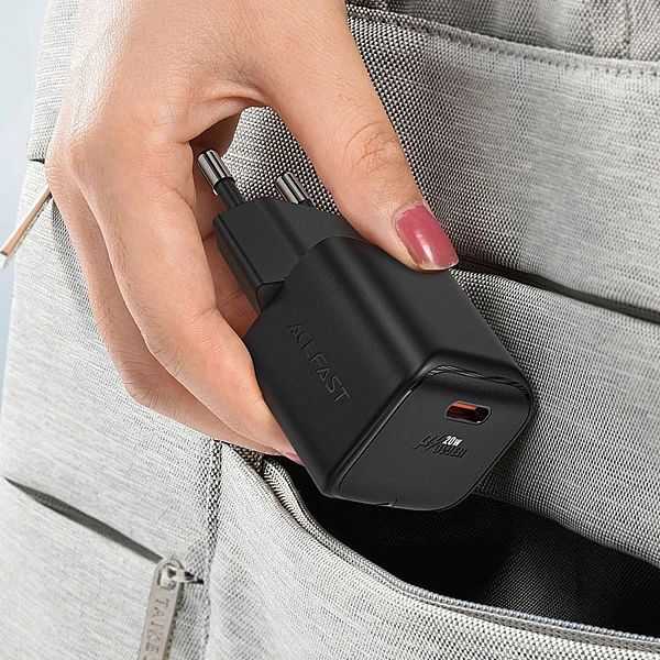 Ładowarka sieciowa Acefast A73 Mini Pd 20w GaN Usb-c - czarna
