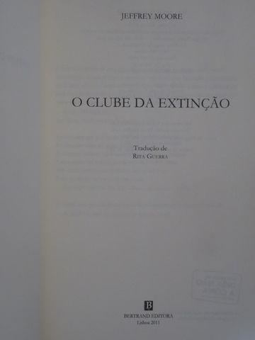 O Clube da Extinção de Jeffrey Moore