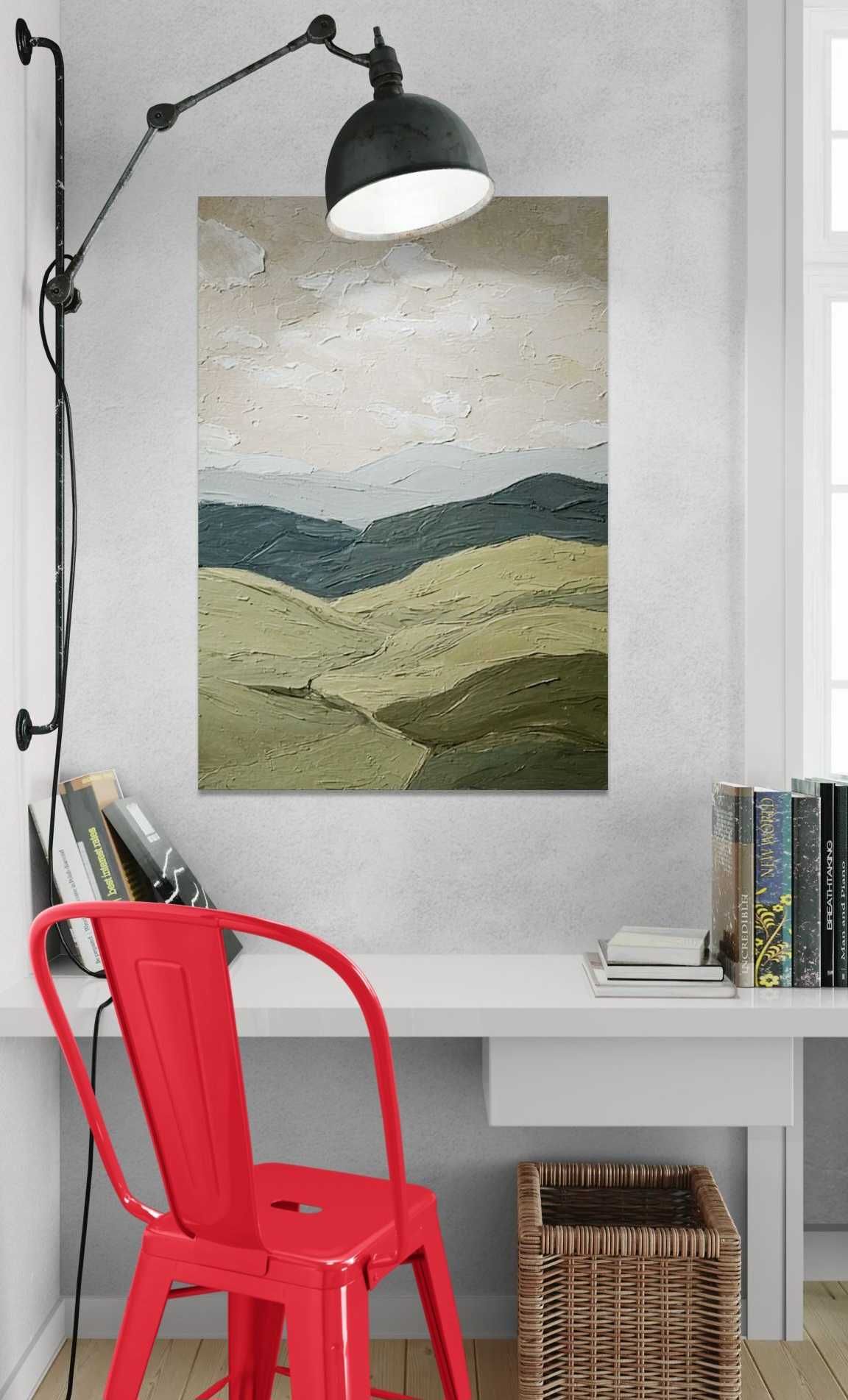 Obraz na płótnie strukturalny abstrakcja Wabi Sabi / Japandi 30×40