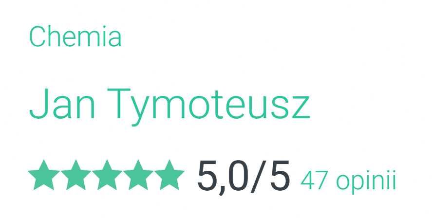 Profesjonalne korepetycje z chemii! Lekcje stacjonarne lub online!