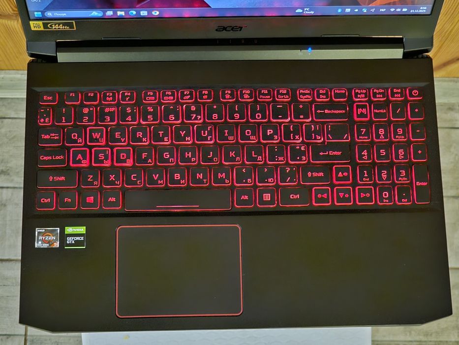 Acer Nitro 15.6" 144Hz/Ryzen 5 4600H/GTX 1650/RAM 16GB/SSD 512GB