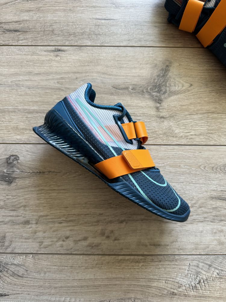 Кросівки для важкої атлетики Nike Romaleos 4 blue/orange, штангетки