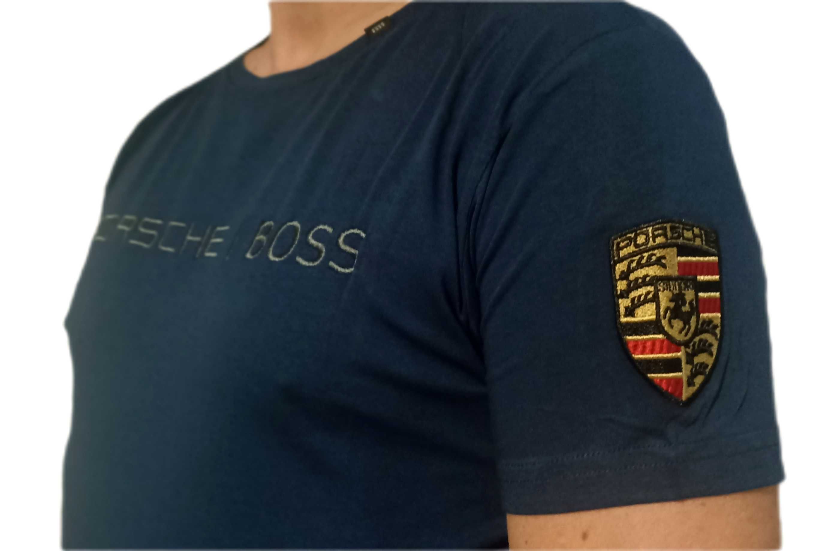 HUGO BOSS PORSCHE T-shirt Koszulka niebieska r. XL