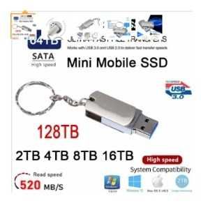 PEN ssd com 128 tb preto (novo)