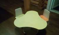 Детская устойчивая мебель:стол+2стула,сборно-разборная