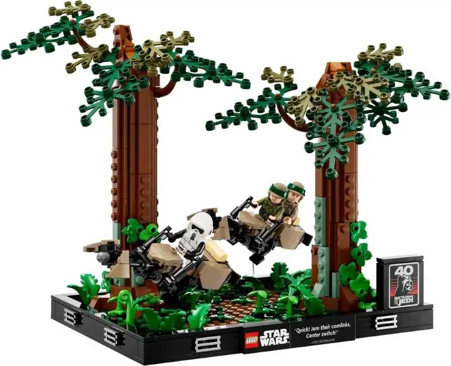 Конструктор LEGO Star Wars Діорама Погоня на спідері на Ендорі (75353)