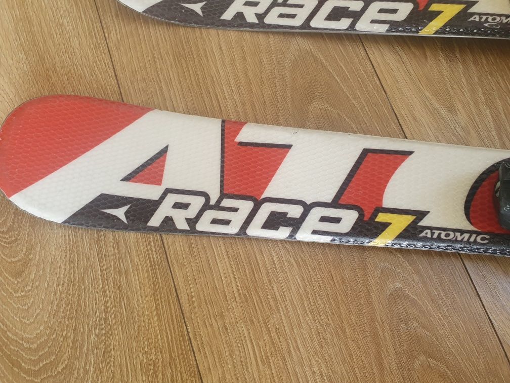 Narty Atomic race 7 dziecięce 90cm wiązania atomic