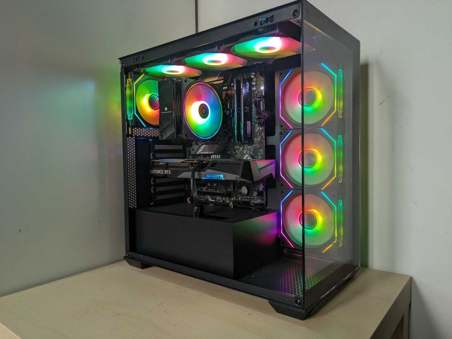 MOCNY KOMPUTER do gier Ryzen 5 7500F ARGB RTX 3060 32GB DDR5 1TB WIFI